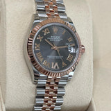 ROLEX DATEJUST 31 OYSTER PERPETUAL OYSTERSTEEL & EVERROSE GOLD WATCH