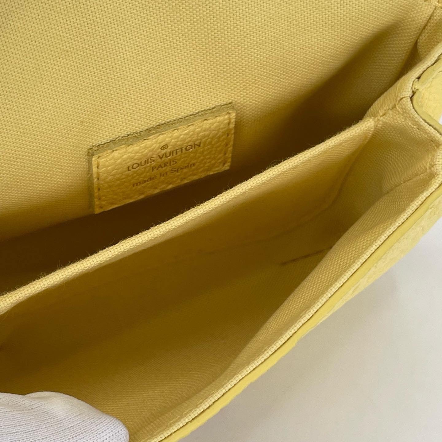 Louis Vuitton Micro Metis Monogram Empreinte Leather Yellow
