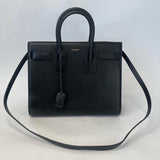 SAINT LAURENT SAC DE JOUR TWO WAY TOTE IN BLK SMOOTH LEATHER