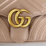 GUCCI GG MARMONT BAG IN DUSTY PINK LEATHER