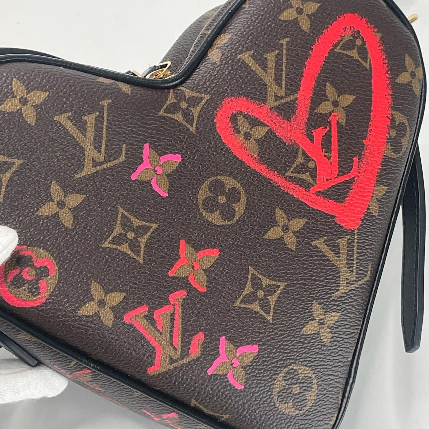 LOUIS VUITTON-LV Limited Edition SAC COEUR Heart Shape Handbag