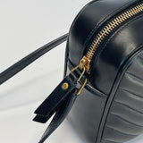 SAINT LAURENT LOU CAMERA BAG/ CROSSBODY IN BLK QUILTED LEATHER GHW